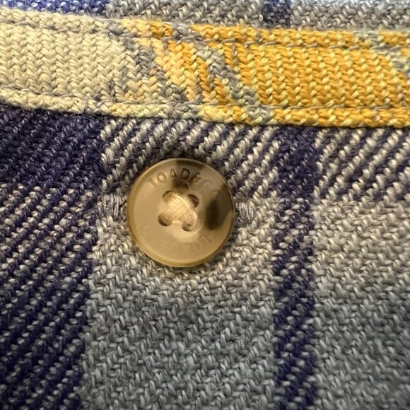 Toad & Co Women Bodie Plaid Flannel ShirtDress Long Sleeve Small Size Pockets - Picture 13 of 15